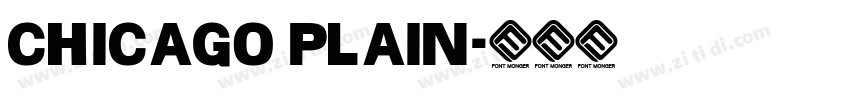 Chicago Plain字体转换